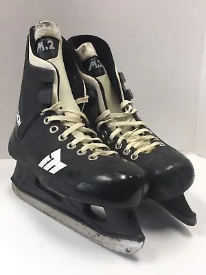 Vintage Rare Micron M2 Senior Size 7.5 Ice Hockey Player Skates Sr Vtg Black • $79.99