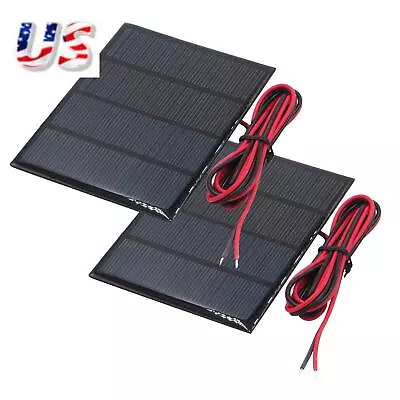 2Pack 12V 1.5W Solar Panel Small Cell Module Epoxy Mobile DC Battery Charger DIY • $16.95