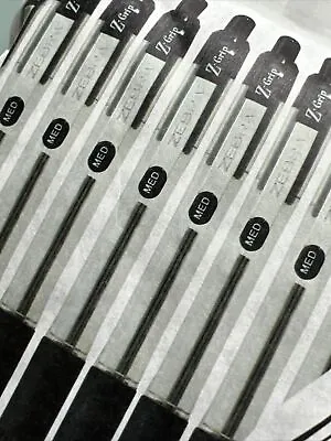 Zebra Z-Grip Retractable Ballpoint Pens Pack Of 8 - NEW • £3.95