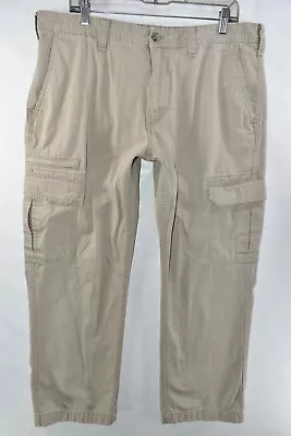 Eddie Bauer Cargo Utility Ripstop Pants Mens Size 38x30 Tan Meas. 37x29.5 • $19.99