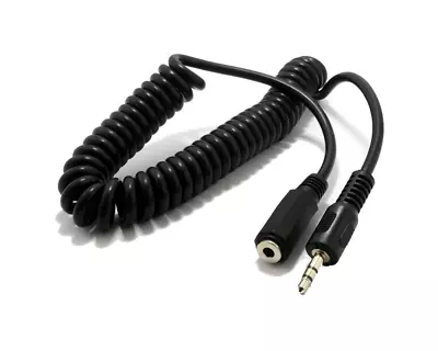AUX Headphone Extension Cable 3.5mm Mini Jack Audio Lead Male To Female Earphone • £4.95