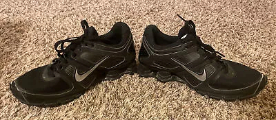 Nike Shox Turbo 11 Mens Shoes Size 7 Black Silver Athletic Running Sneakers • $54