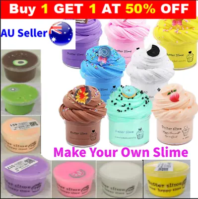 Rainbow Cotton Cloud Slime Fluffy Mud Stress Relief Toy Plasticine Kit~AU • $12.95