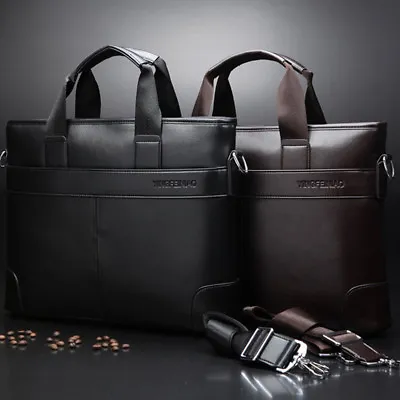 £19.03 • Buy HOT Leather Men Business Genuine Briefcase Handbag Laptop Shoulder Messenger Bag