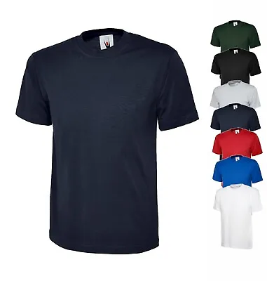 £4.99 • Buy Uneek Unisex Men's Classic T-Shirt Crew Neck Sports Work Wear Tee Tops XS - 5XL