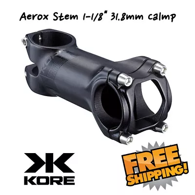 Kore Aerox Stem 1-1/8  31.8mm Calmp Road MTB Stem 70-80-90-100mm • $26.90