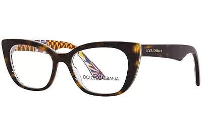 Dolce & Gabbana DX3357 3217 Eyeglasses Youth Girl's Havana On White Barrow 47mm • $79.95