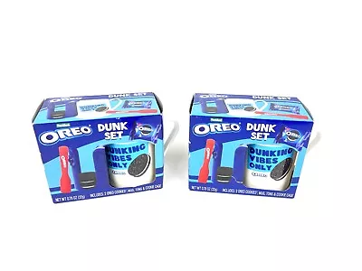 £46.07 • Buy Lot Of 2 Oreo Dunk Set Coffee Mug Oreo Cookie Cage Holder Tongs Frankford NEW