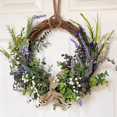 Handmade Eucalyptus Lavender  Door Wreath All Season Wreath Spring Summer • £27.99