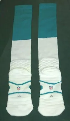 Brand New Miami Dolphins NIKE NFL Team - Game Issued Compression Socks - Size XL • $7.99