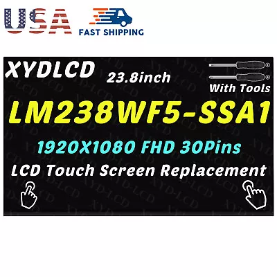New 23.8  IPS Touch Sreen Panel For LM238WF5-SSA1 1920×1080 LVDS 30Pins 60Hz FHD • $249