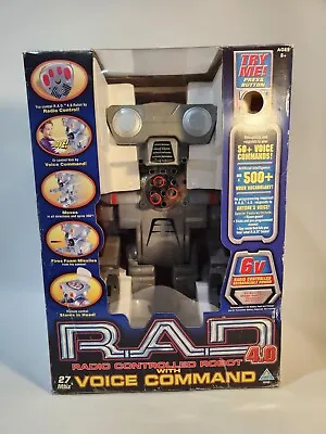 VTG Toymax R.A.D. 4.0 Radio Controlled Robot Voice Command RAD  Remote Battery • $79
