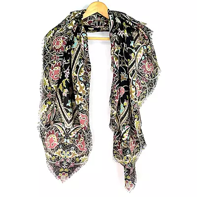 Metropolitan Museum Of Art Scarf Floral 46  X 46  Regal Artwork Art Deco Border • $32.99