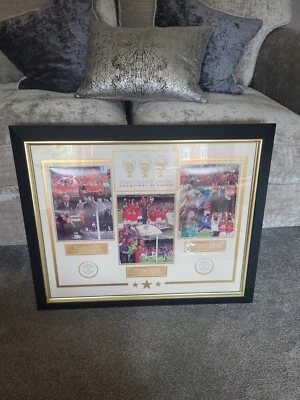 £34.99 • Buy Manchester United Champions Europe Framed Picture Official Merchandise Man Utd