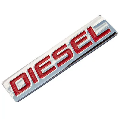 Chrome/red Metal Diesel  Engine Motor Swap Emblem Badge For Trunk Hood Door • $7.88