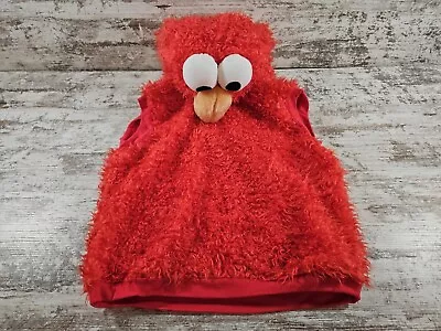 Elmo Halloween Costume Sesame Street Workshop 4-6 Great Used Plush Unisex Top • $10.20