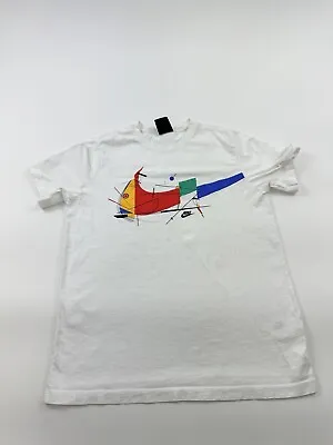 Nike Shirt Mens Large White Short Sleeve Game Changer Front Swoosh Logo • $17.12