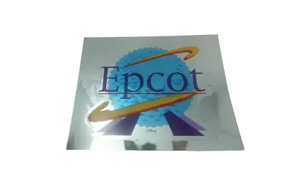 Disney Epcot Center Vintage 1990s Silver Foil Spaceship Earth Unused Sticker • $12.15