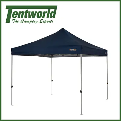 $219 • Buy OZtrail Deluxe 3.0 Outdoor Shade Shelter Hydro Flow Gazebo Marquee Blue
