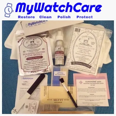 Luxury Watch Care Kit - Cleaning Buffing & Polishing -Cape Cod-Bergeon-Selvit • $59.95