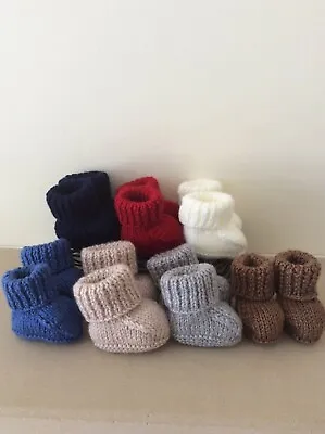  New Hand Knitted Newborn Baby  Bootees  #wow# • £3