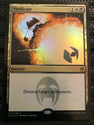 1x Mtg Vindicate Masters 25 Foil NM Magic • $19.94