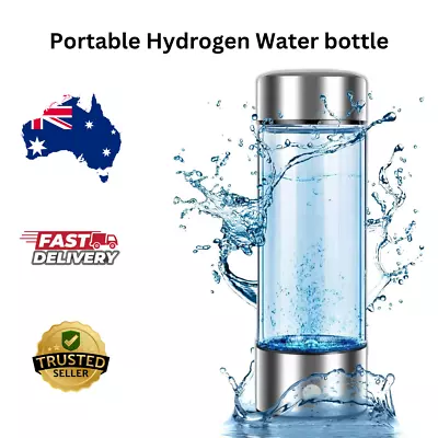 Hydrogen Water Bottle Portable Electrolytic Water Glass Hydrogen Water Ioniser • $92.95