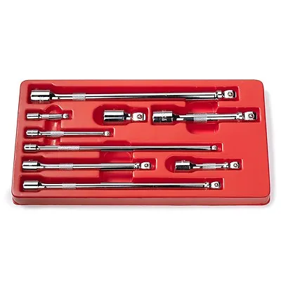 9 Pc Set Wobble Socket Extension 1/4  3/8  1/2  Drive Ratchet Socket Wrenches  • $27.95