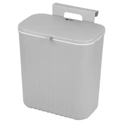 9 Litre Waste Bin Kitchen Door Cupboard Hanging Or Wall Mount Compost Trash Can • £8.75