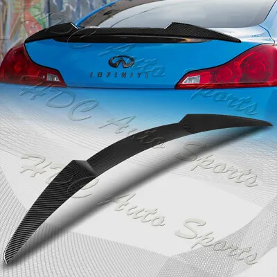 For 2008-2013 Infiniti G37 Coupe W-Power Carbon Look V-Style Trunk Spoiler Wing • $94.99