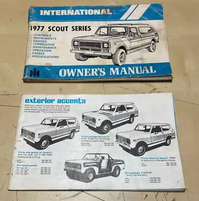 Vintage Original International 1977 Scout Series Owner's Manual • $32.95