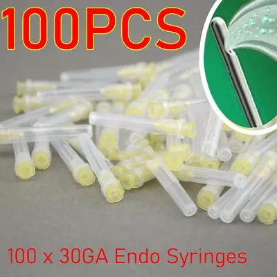 100pcs Dental Endo Irrigation Needle Tip 30GA End-Closed Side Hole Syringes TOS • $14.75