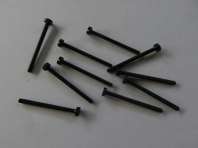 £3.99 • Buy Model Making Machine Screws X10 *NEW* M2.3 X 30mm Black Pack Of 10 - Tiny Bolt