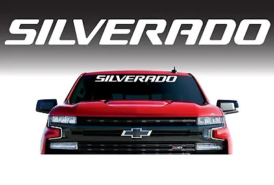 Chevy SILVERADO LTZ LT LS Z71 Trail Boss RST Windshield Banner Decal - ALL SIZES • $17.99