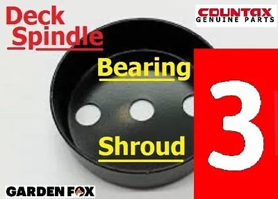 3 Genuine COUNTAX B80 - Cutter Deck Spindle BEARING SHROUDS - CXSLINR • £44.47