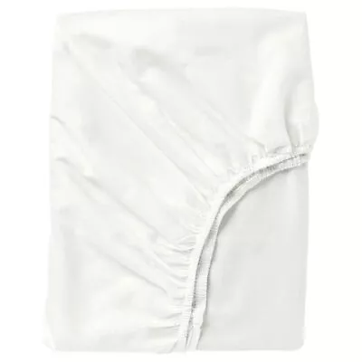 IKEA FÄRGMÅRA 100% Pure Cotton White Fitted Bed SheetChoice Of UK & Europe Size • £10.99