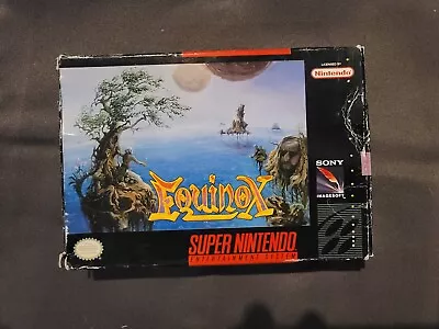 Equinox For Super Nintendo SNES Complete In Box CIB Good Shape • $84.99