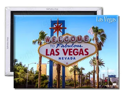 Las Vegas USA Nevada Sign Day - Souvenir Fridge Magnet • £1.99