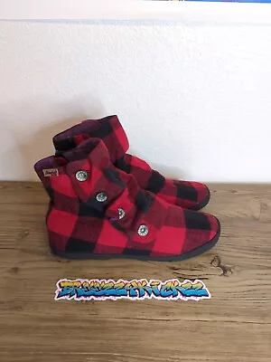 Blowfish Malibu Boots Red Black Plaid • $15