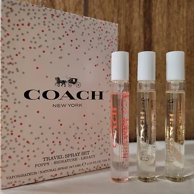 COACH Travel Spray Trio Poppy  Signature Legacy 0.25 Fl Oz • $39.95