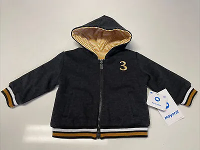 Mayoral Boys Size 6 Reversible Zip Up Jacket NWT • $20