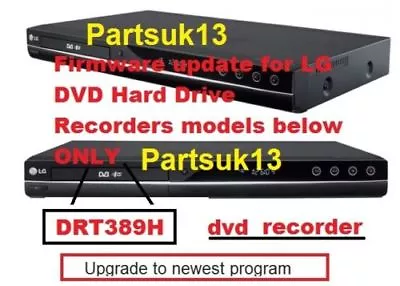 DRT389H LG Firmware Update Freeview DVD Hard Drive Recorders See Customers FB • £11.29