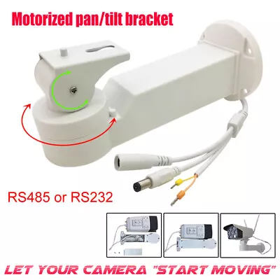 Motorized Rotation Pan Tilt Bracket RS485 RS232 Camera Electric Mount Stand • $34.68