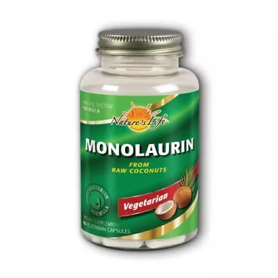 Monolaurin 90 VEG CAPS 990 Mg By Nature's Life • $17.49