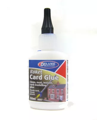 DELUXE MATERIALS  AD57 ROCKET/ROKET CARD GLUE  50ml FOR CARD METCALFE MODELLING • £8.89