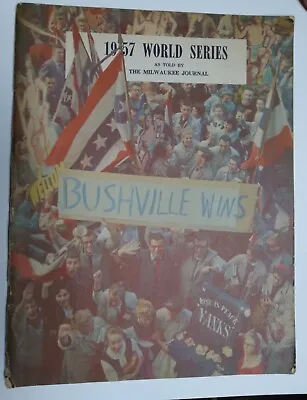 1957 World Series Milwaukee Journal Braves • $12.99