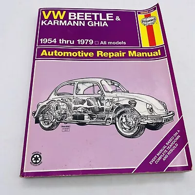 Haynes VW Beetle & Karmann Ghia 1954-1979 #96008 (159) Automotive Repair Manual • $14.97