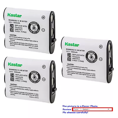 Kastar Ni-MH 3.6V 1800mAh Battery For Panasonic TYPE 30 P-P511 PP511 Cordless • $6.99