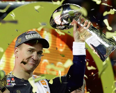 $21.59 • Buy Peyton Manning SUPER BOWL 50 TROPHY Denver Broncos Premium 16x20 POSTER Print