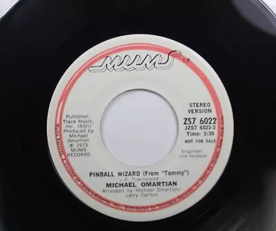 Soul Promo 45 Michael Omartian - Pinball Wizard (From  Tommy ) / Pinball Wizard • $6